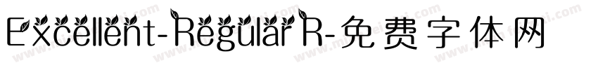 Excellent-Regular R字体转换